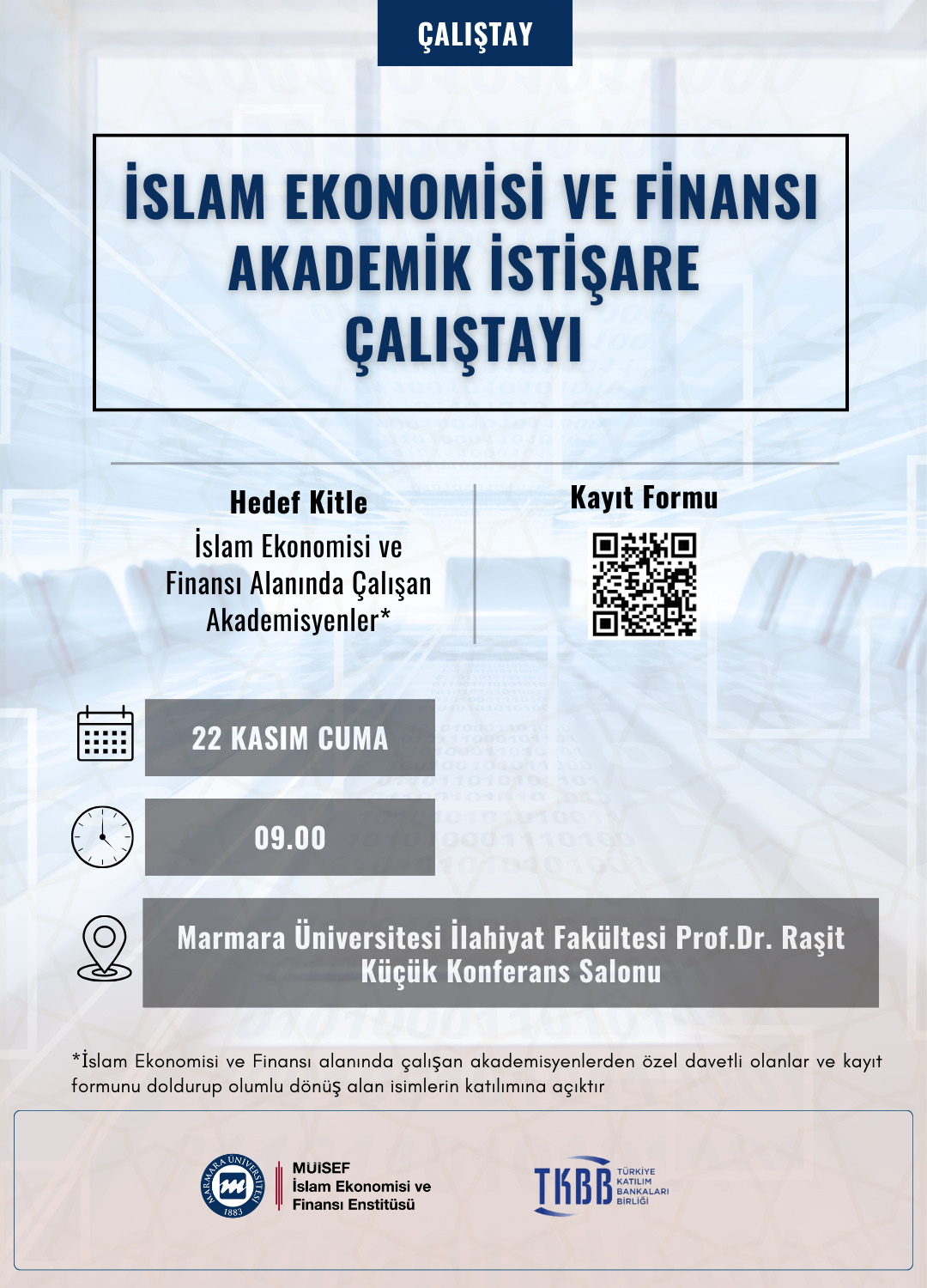 İslam Ekonomisi ve Finansı Akademik İstişare Çalıştayı'na Katılım